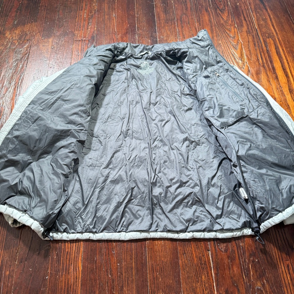 LL Bean Jacket Mens L Gray PrimaLoft Packaway Puffer Full Zip Gorpcore - Picture 5 of 10
